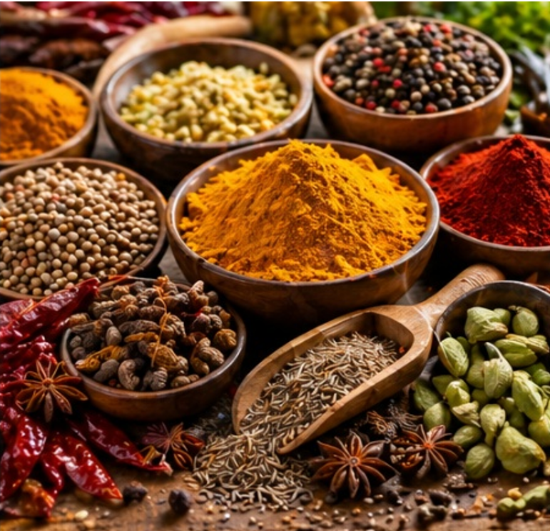 Indian spices export, spice suppliers India, turmeric export, cumin seeds global market